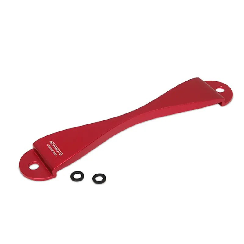 Mishimoto Subaru Cnc Battery Tie-Down - Red 1