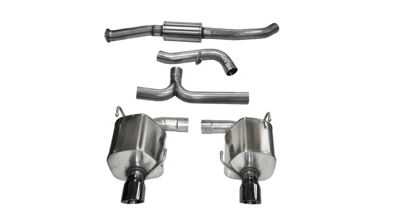 Corsa 08-10 Subaru Impreza Wrx Sedan 2.5L Turbo Manual 3In Sport Cat-Back Exhaust W/4In Blac 1