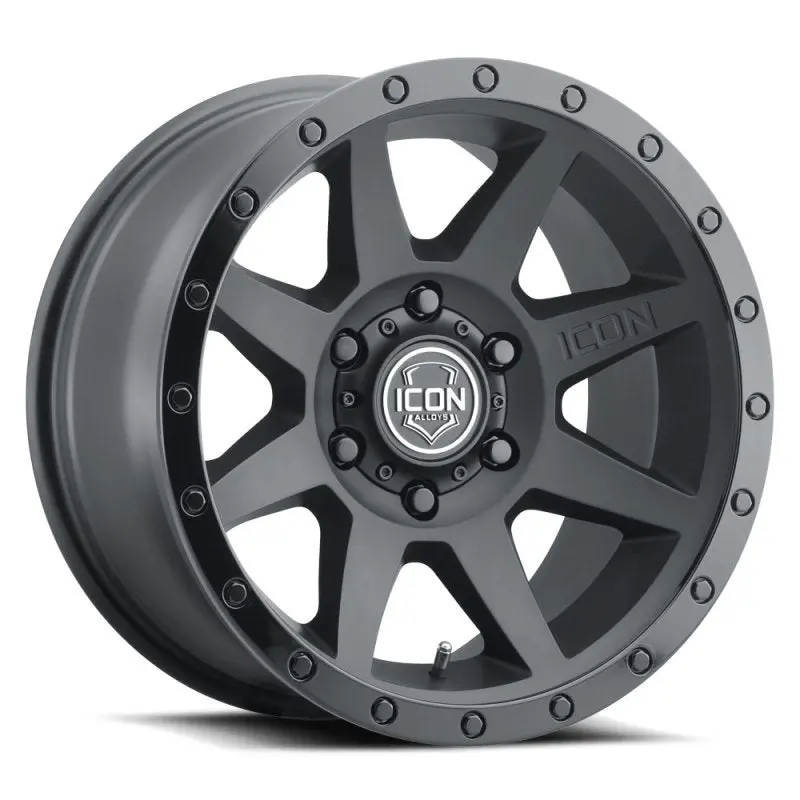 Icon Rebound 18X9 6X5.5 0Mm Offset 5In Bs 106.1Mm Bore Double Black Wheel 1