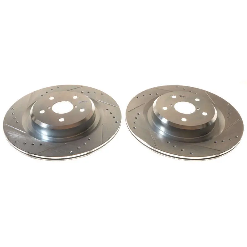 Power Stop 19-20 Subaru Ascent Rear Evolution Drilled & Slotted Rotor - Pair 1