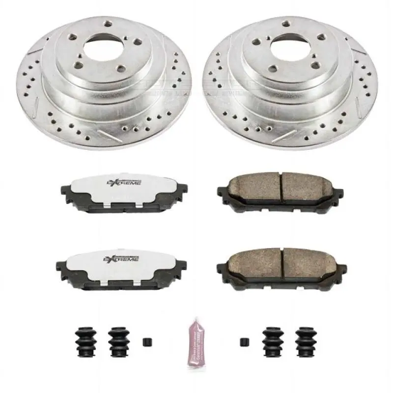 Power Stop 05-06 Saab 9-2X Rear Z26 Street Warrior Brake Kit 1