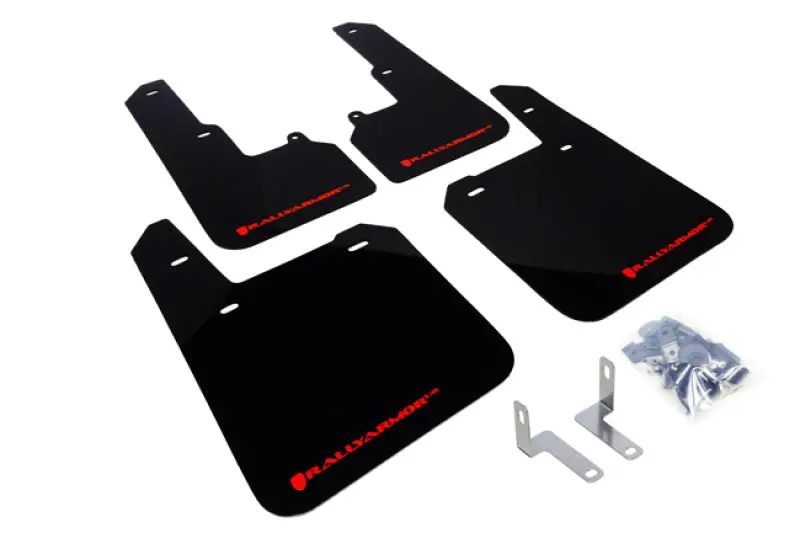 Rally Armor 15-19 Subaru Outback Black Ur Mud Flap W/ Red Logo 1