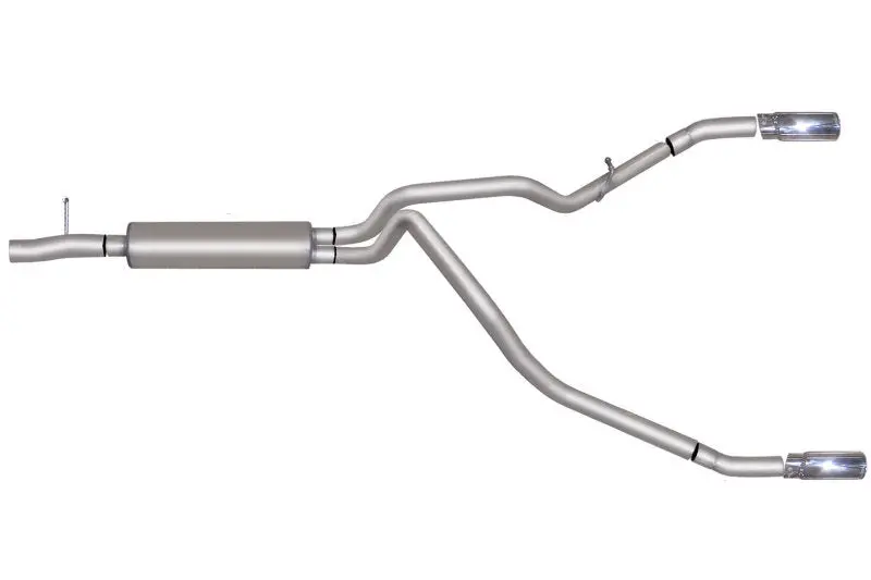 Gibson Aluminized Cat-Back Dual Exhaust System For 2017–2018 Ford F-250 Super Duty King Ranch (6.2L, 2.5In) 1