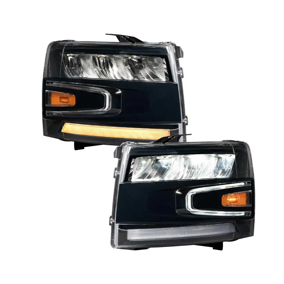 Form Lighting - 2007-2013 Chevrolet Silverado Led Reflector Headlights (Pair) 1