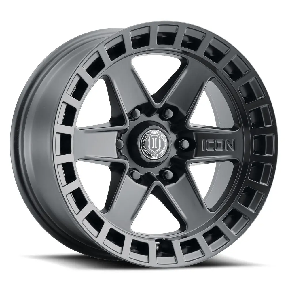 Icon Alloys Raider Sat Blk - 17 X 8.5 / 6 X 135 / 6 Mm / 5" Bs 1