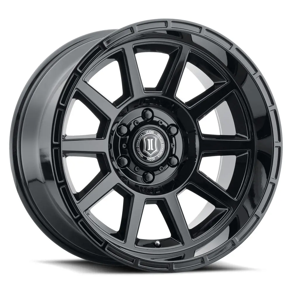 Icon Alloys Recoil Gls Blk - 20 X 10 / 5 X 5 / -24 Mm / 4.5" Bs 1