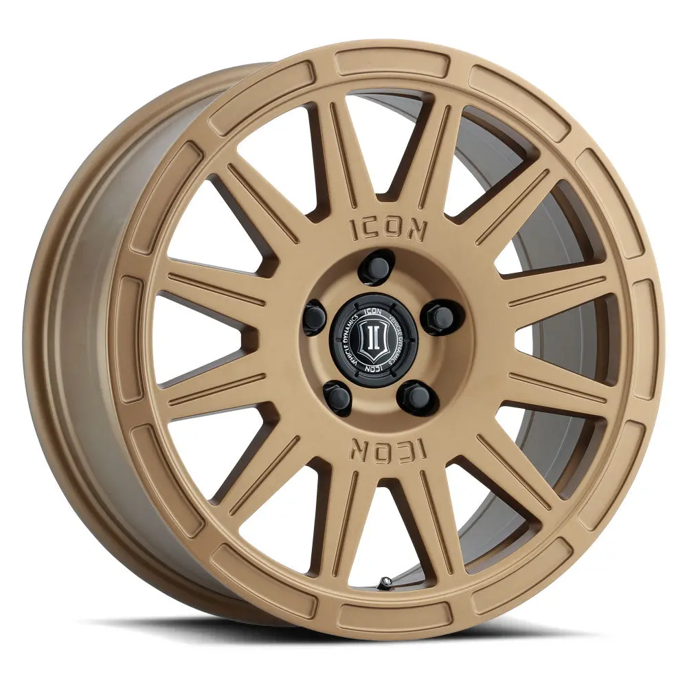 Icon Alloys Ricochet Sat Gold - 17 X 8 / 5 X 100 / 38 Mm / 6" Bs 1