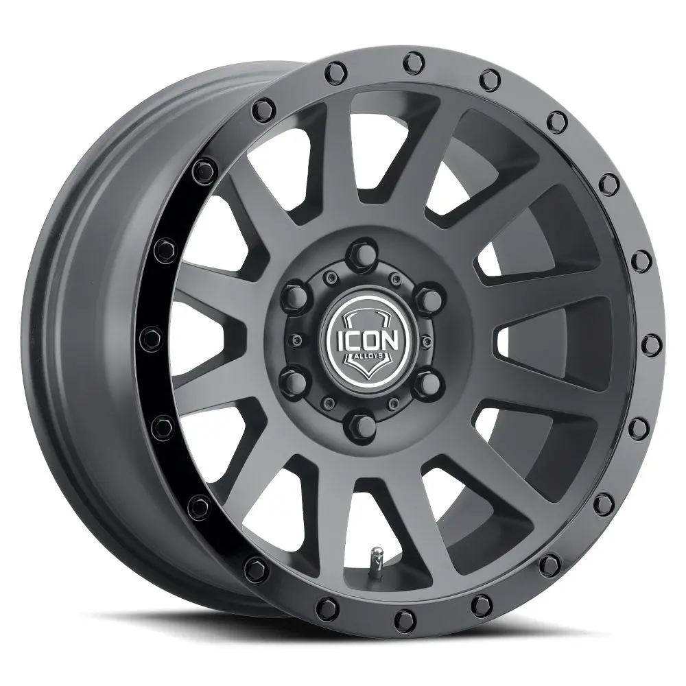 Icon Alloys Compression Double Black 17 X 8.5 / 6 X 5.5 0Mm Offset 4.75" Bs 1