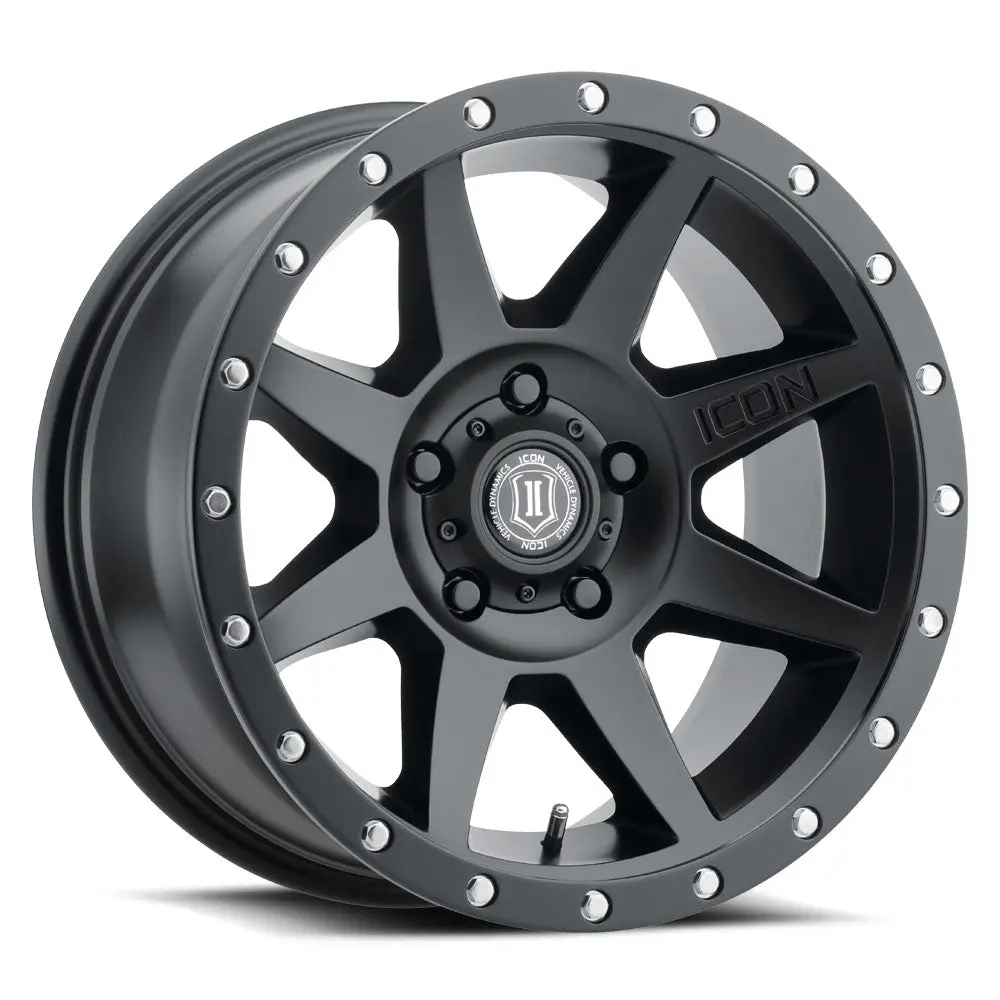 Icon Alloys Rebound Sat Blk - 17 X 8.5 / 5 X 5.5 / 0Mm / 4.75" Bs 1