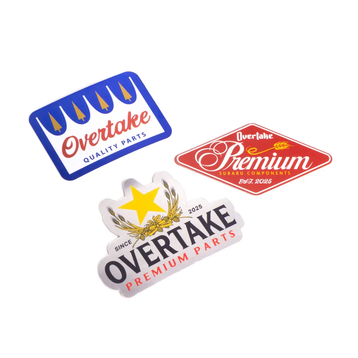 Overtake Premium Beer Stickers 1