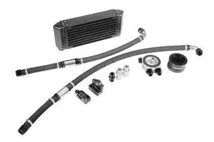 Perrin Top Mount Oil Cooler Kit Black Top Mounted 2015-2025 Wrx 1