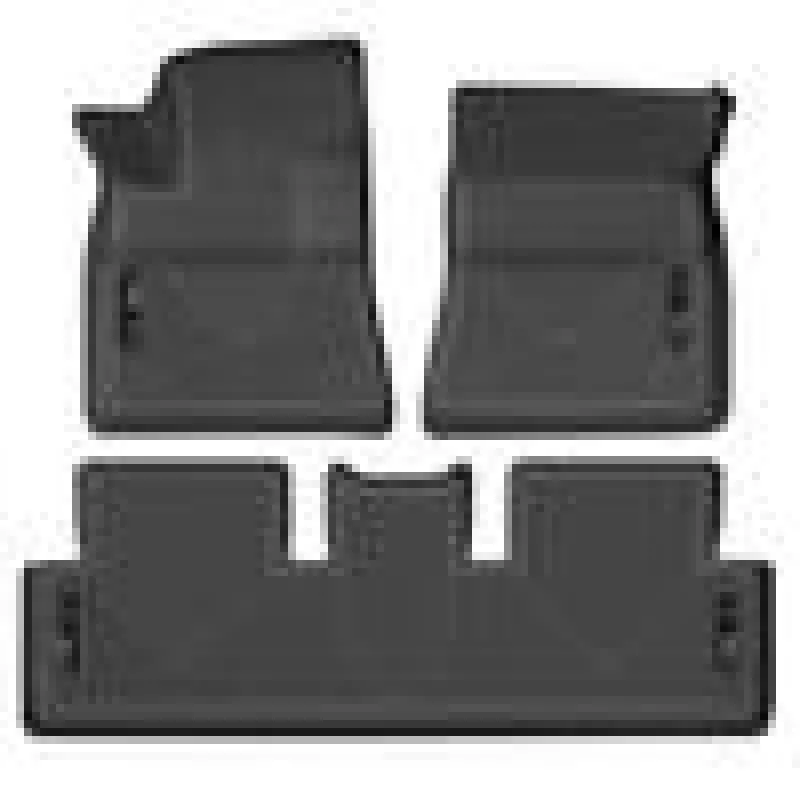 Husky Liners Weatherbeater Floor Mats – Front & Second-Row Protection For 2017–2021 Tesla Model 3 (Black) 1