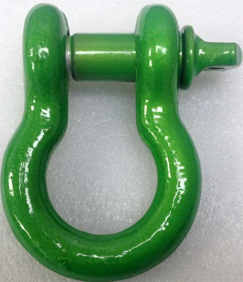 Iron Cross 3/4-Inch D-Ring Shackle – Heavy-Duty Forged Steel, Lime Green Powder Coat Finish 1
