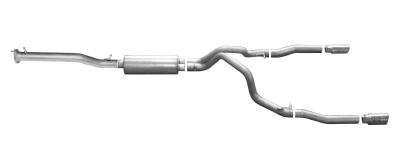 Gibson Stainless Steel Cat-Back Dual Exhaust System For 2015–2019 Gmc Sierra 2500 Hd Base 6.0L (3.5"/3" Configuration) 1