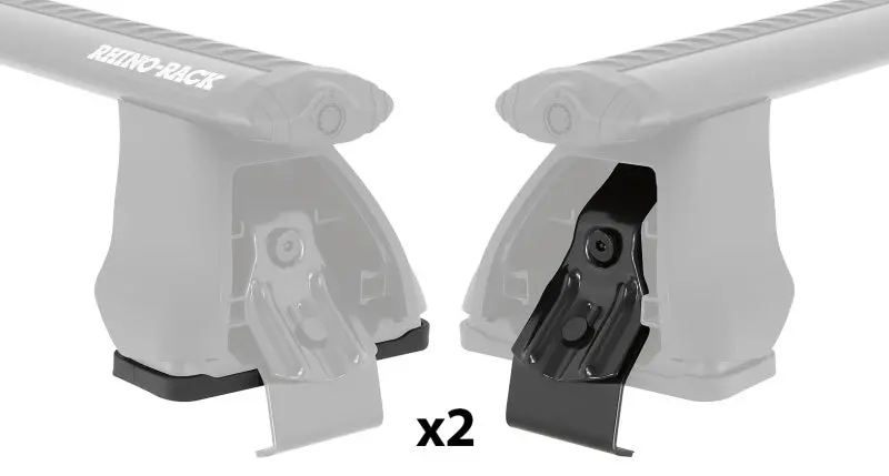 Rhino-Rack 2500 Roof Rack Half Fitting Kit – 2 Pads + 2 Clamps 1