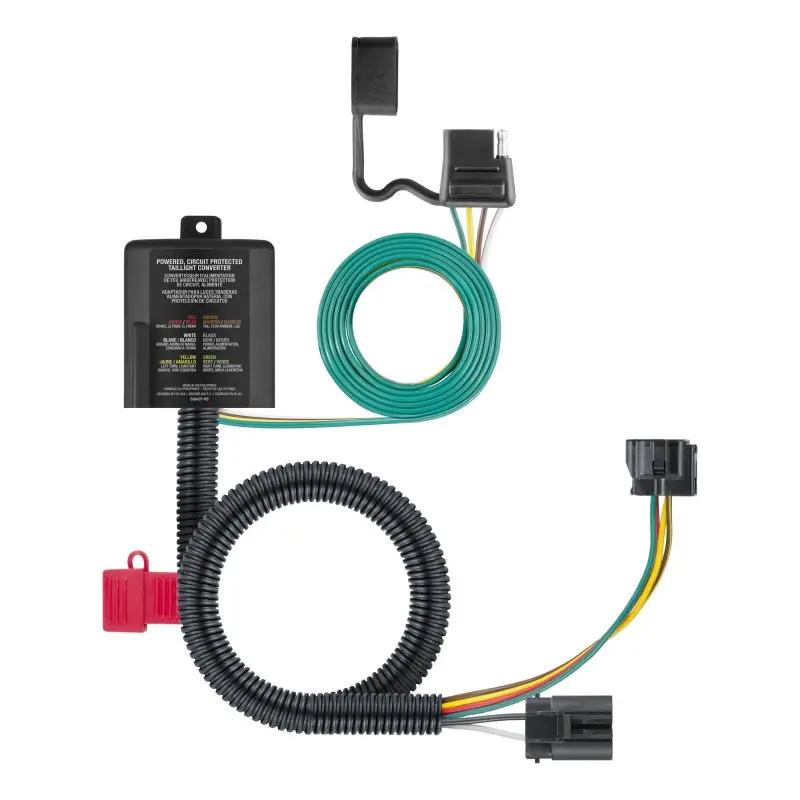Curt Custom 4-Way Flat Trailer Wiring Harness For 2013–2018 Hyundai Veracruz 1