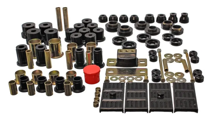 Energy Suspension Hyper-Flex Master Bushing Kit – Black, For 1967–1969 Chevrolet Camaro (Mono-Leaf Spring Models) 1