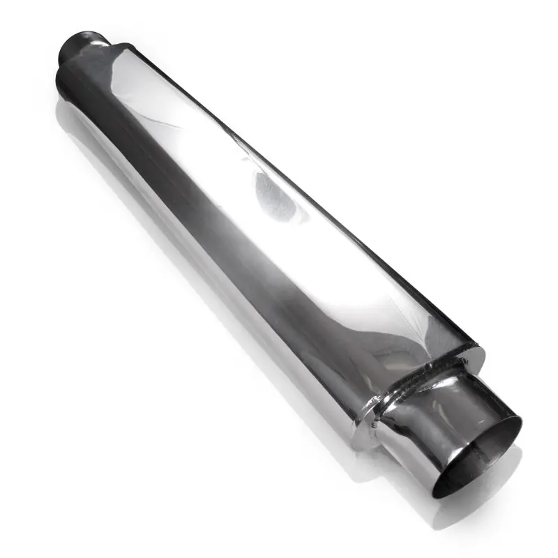 Stainless Works Smooth Oval Muffler – 24-Inch Length, 2.25-Inch Inlet/Outlet Diameter 1