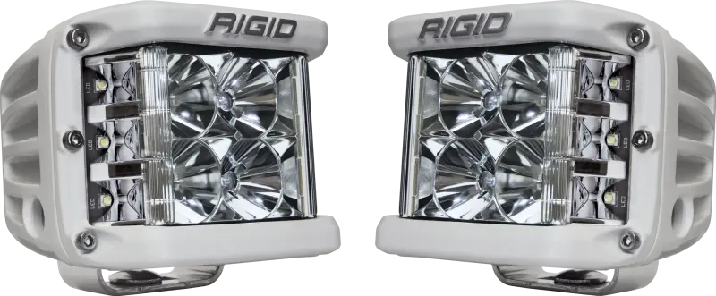 Rigid Industries D-Ss Dual Flood Led Light Set – 2-Pack With White Housing 1