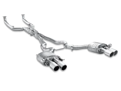 Akrapovič Evolution Line Titanium Cat-Back Exhaust With Carbon Fiber Tips – Fits 2011–2017 Bmw M5 (F10) 1
