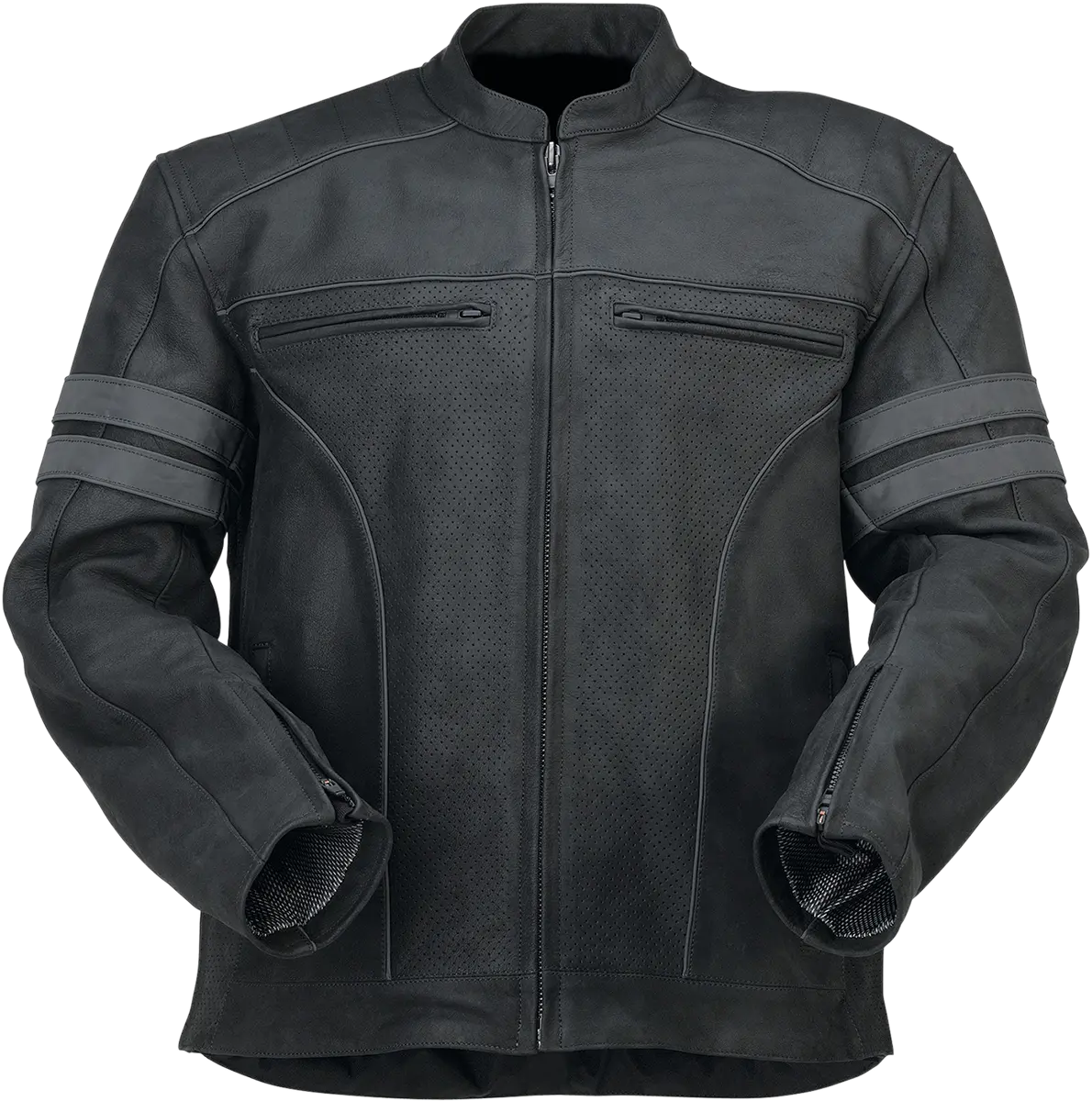 Z1R Remedy Leather Motorcycle Jacket – Black, Size Small (2810-3889) 1