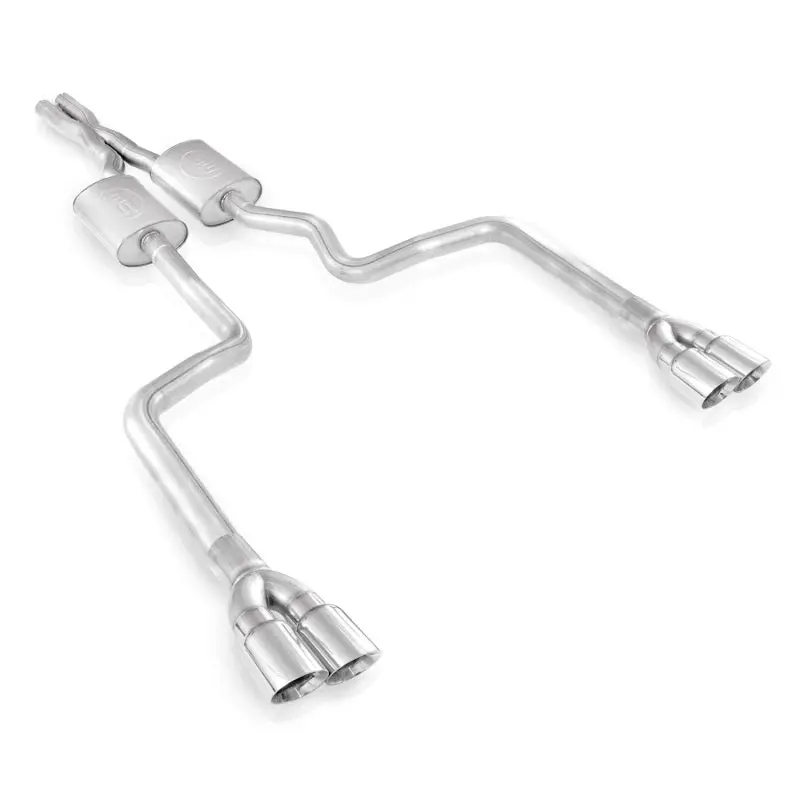 Stainless Works Cat-Back Exhaust System – 3" Tubing With X-Pipe & S-Tube Mufflers, 3.5" Tips (2008–2014 Dodge Challenger) 1
