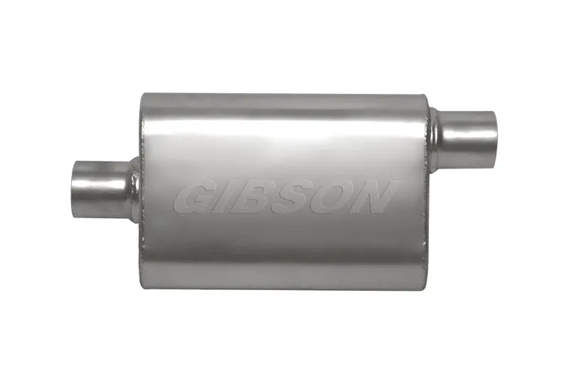 Gibson Superflow Stainless Steel Oval Muffler – 4" X 9" X 18", 2.25" Inlet/Outlet 1