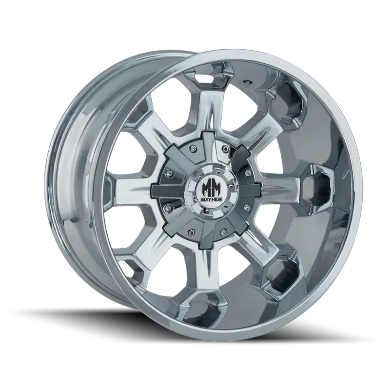 Mayhem Combat 18X9 Chrome Wheel – 8X165.1 Bolt Pattern, 18Mm Offset, 130.8Mm Hub Bore 1