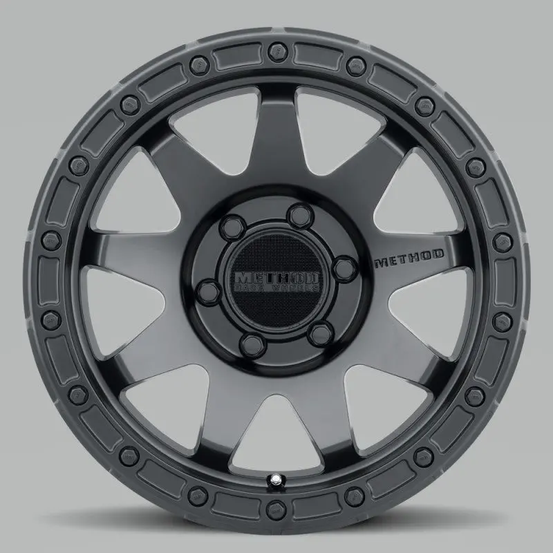 Method Mr317 Matte Black Alloy Wheel – 18X9", +18Mm Offset, 6X139.7 (6X5.5") Bolt Pattern, 106.25Mm Cb 1