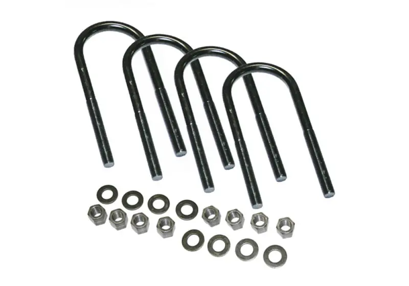 Superlift U-Bolt Kit – 4-Pack, 5/8-Inch X 3-1/8-Inch X 9-Inch Round U-Bolts With Mounting Hardware 1