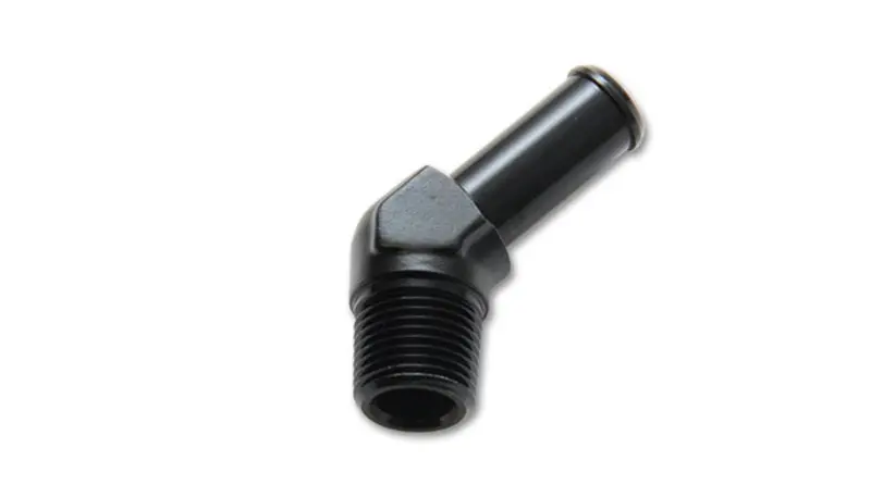 Vibrant Aluminum 1/8 Npt To 1/4-Inch Barb Straight Fitting With 45-Degree Angle Adapter 1