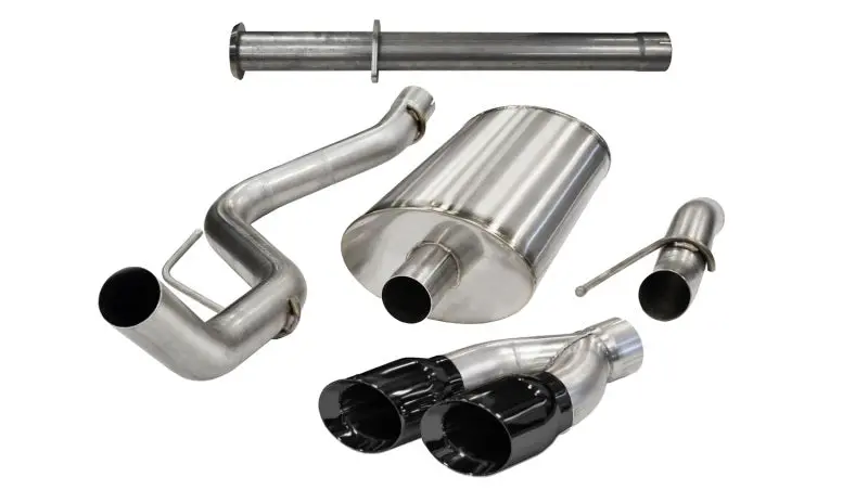 Corsa Black Xtreme Cat-Back Exhaust – 2011–2014 Ford F-150 Raptor (6.2L V8, 133" Wheelbase) 1