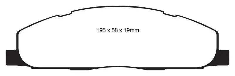 Ebc Yellowstuff Rear Brake Pads For 2009–2011 Dodge Ram 2500 (5.7L V8, 2Wd/4Wd) 1