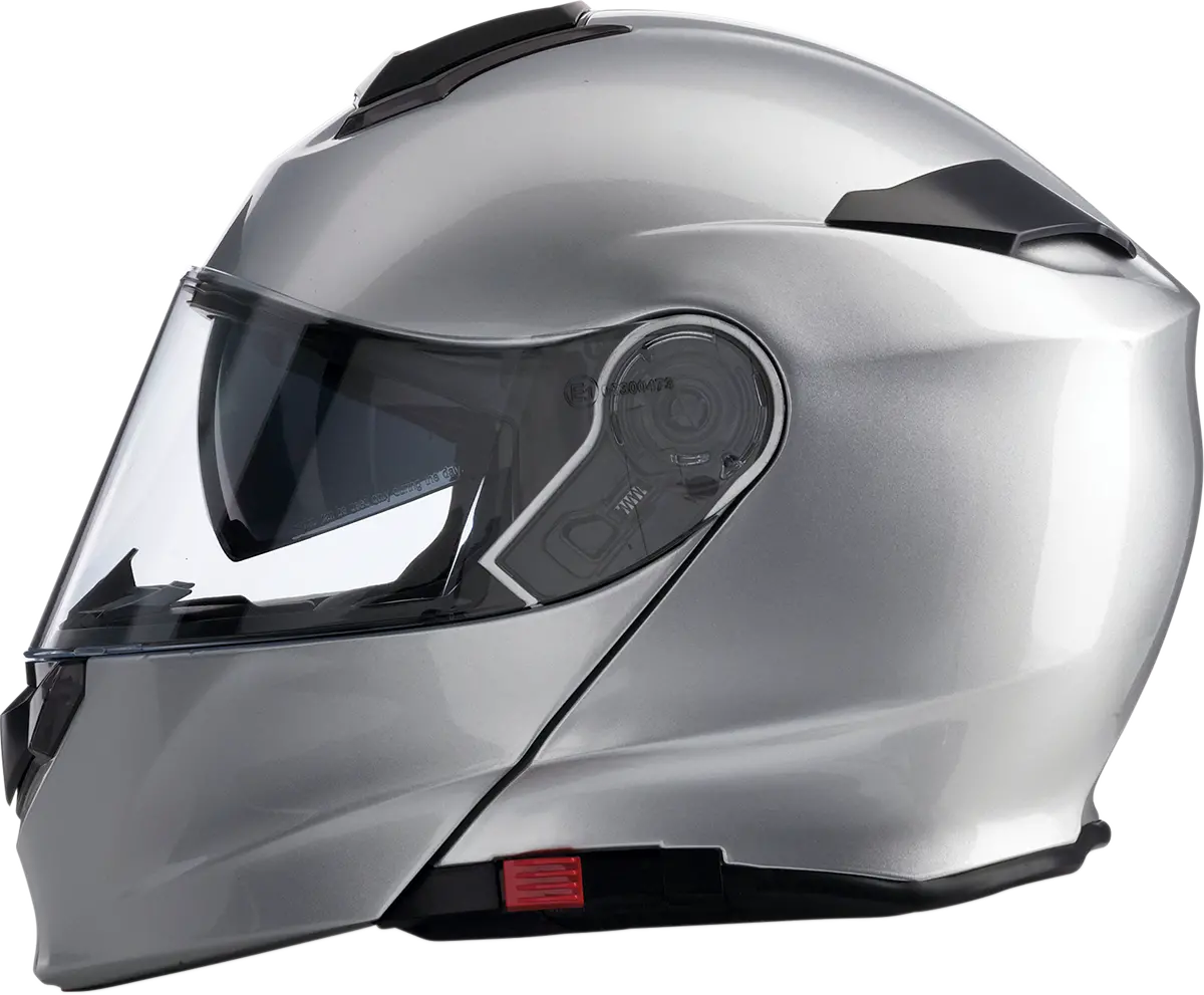 Z1R Solaris Modular Motorcycle Helmet – Silver Metallic, Medium (0101-10044) 1