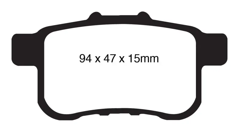 Ebc 09-14 Acura Tsx 2.4 Greenstuff Rear Brake Pads 1
