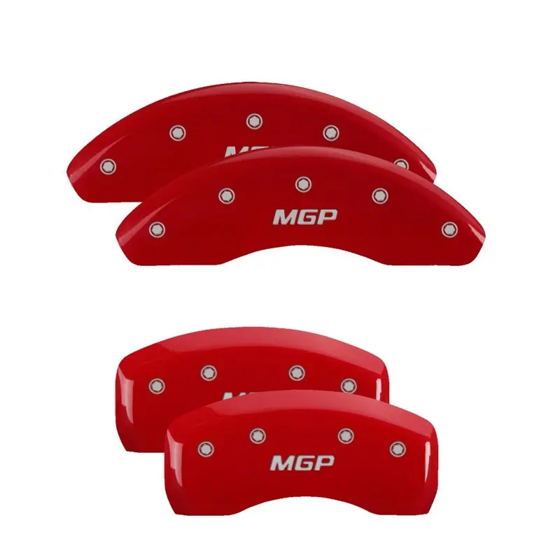 Mgp 4 Caliper Covers Engraved Front & Rear Mgp Black Finish Silver Ch 2
