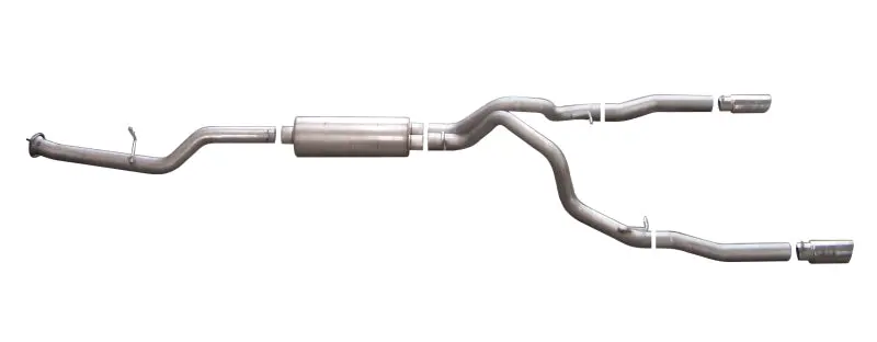 Gibson Stainless Steel Cat-Back Dual Exhaust System For 2007–2009 Chevrolet Silverado 2500 Hd Lt 6.0L 1