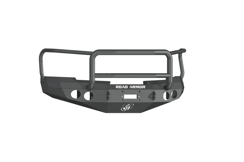 Road Armor Stealth Front Winch Bumper With Lonestar Guard For 2008–2013 Chevy Silverado 1500 – Textured Black 1