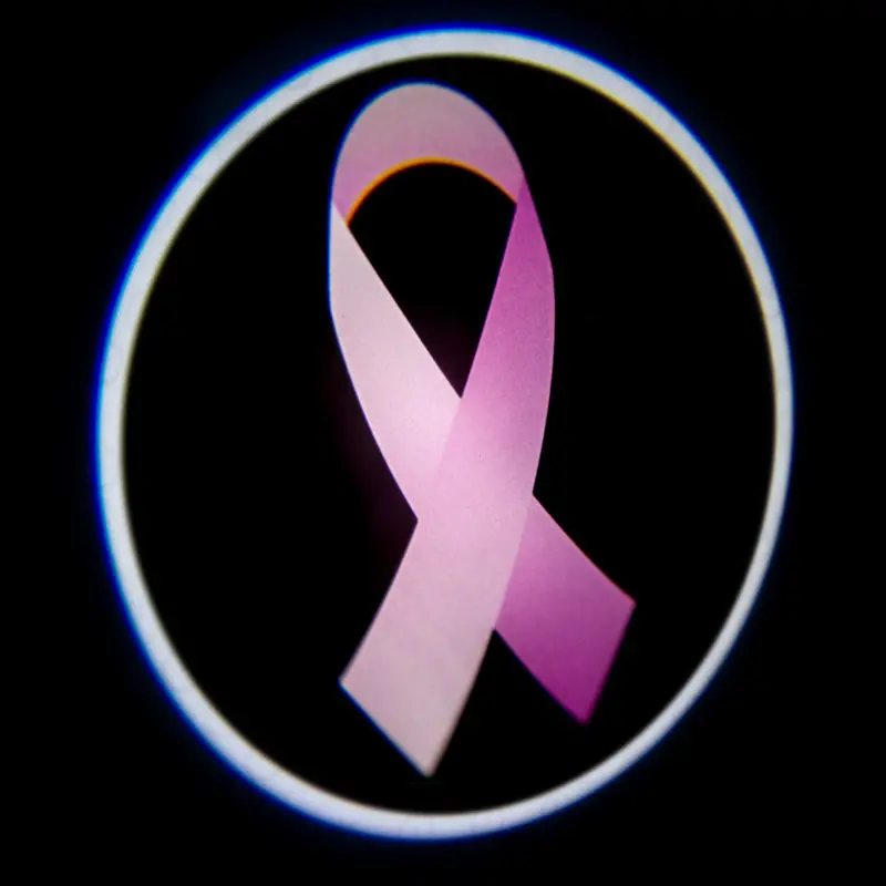 Oracle Pink Ribbon Led Door Projector Lights — Breast Cancer Awareness Theme 1
