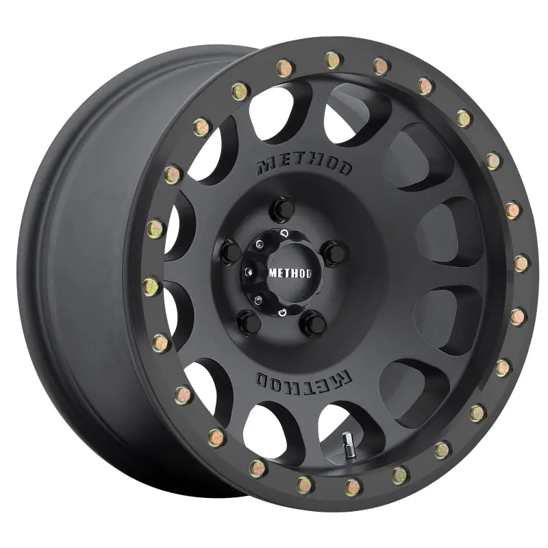 Method Mr105 Beadlock 17X8.5 0Mm Offset 6X5.5 108Mm Cb Matte Black W/Bh-H24125 Wheel 1
