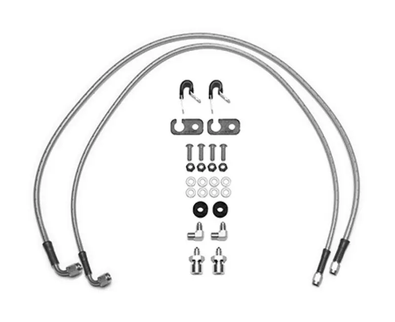 Wilwood Flexline Brake Hose Kit – 33" Length, -3 An, M10X1.0 & 1/8"-27 Npt Fittings For 2018–2022 Jeep Jl 1