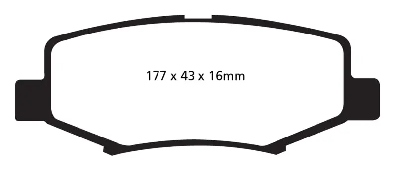 Ebc 06-11 Dodge Nitro 3.7 Greenstuff Rear Brake Pads 1