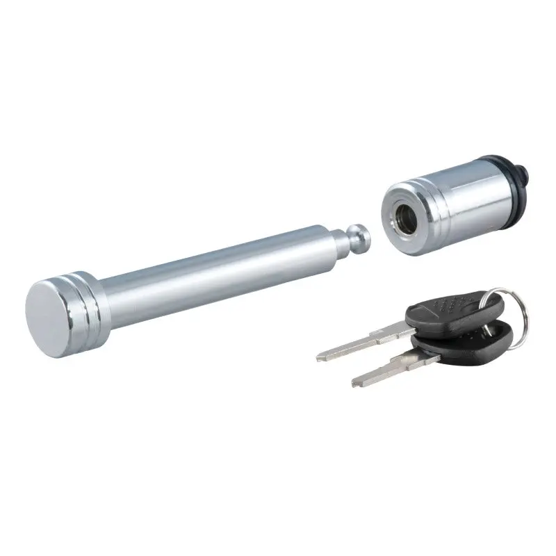Curt 5/8-Inch Chrome Hitch Pin Lock For 2-Inch Or 2.5-Inch Receiver Tow Hitches 1