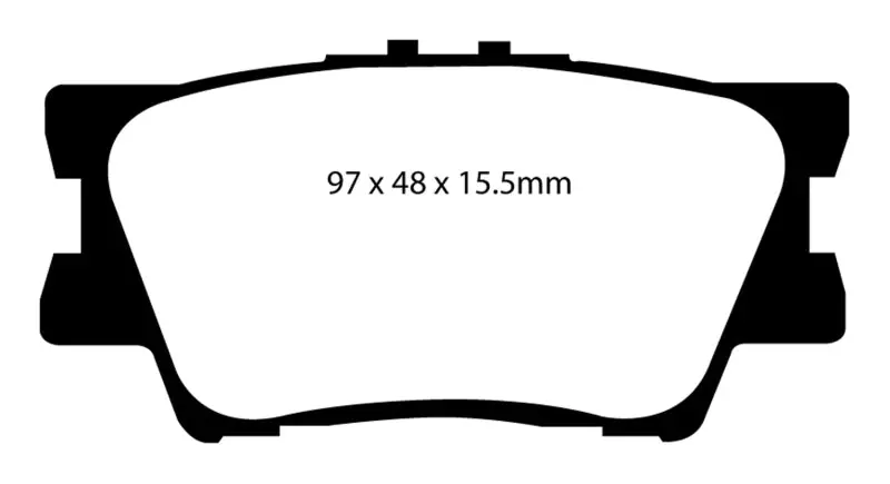 Ebc 06-08 Toyota Rav 4 2.4 Greenstuff Rear Brake Pads 1