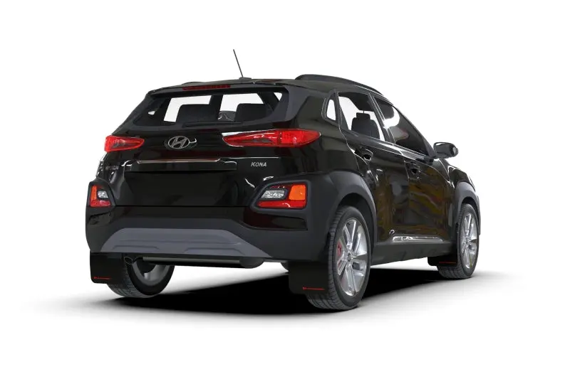 Rally Armor 2018-21 Hyundai Kona Red Ur Mud Flap White Logo 2