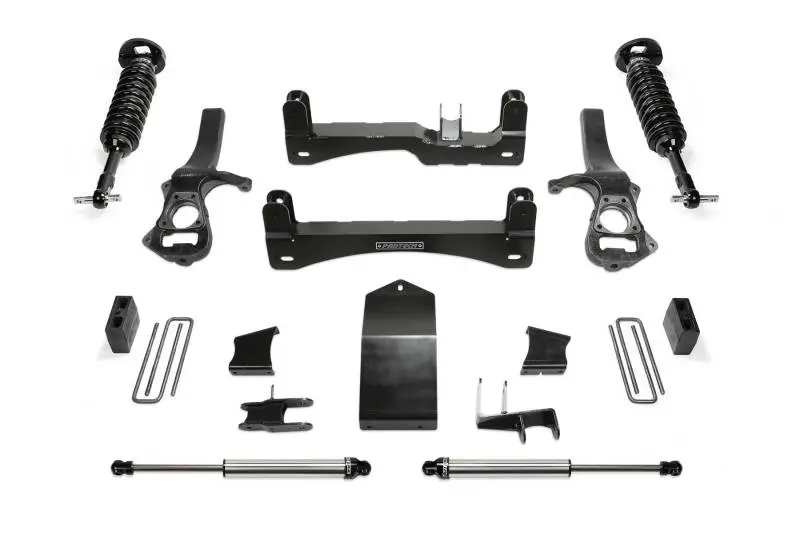 Fabtech 4-Inch Performance Lift System For 2019–2020 Gm K1500 Trail Boss & At4 4Wd – Includes Dual-Adjustable 2.5” Coilovers And Rear 2.25” Shocks 1