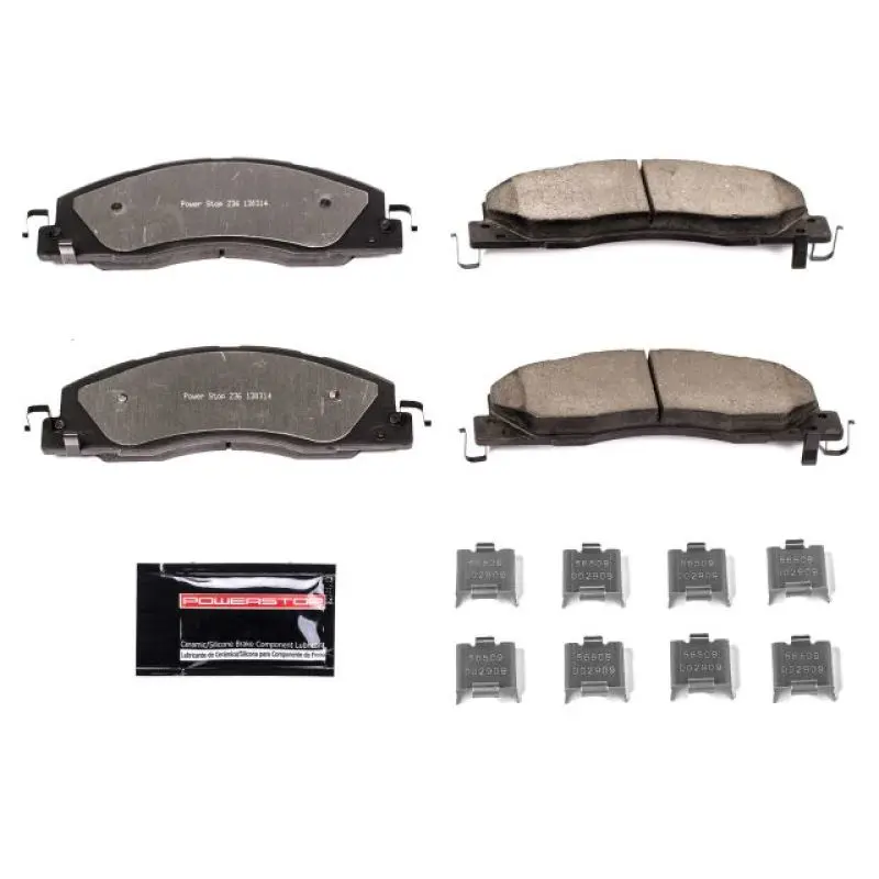 Power Stop Z36 Truck & Tow Brake Pad Set With Hardware – Front For 2009–2010 Dodge Ram 2500 1