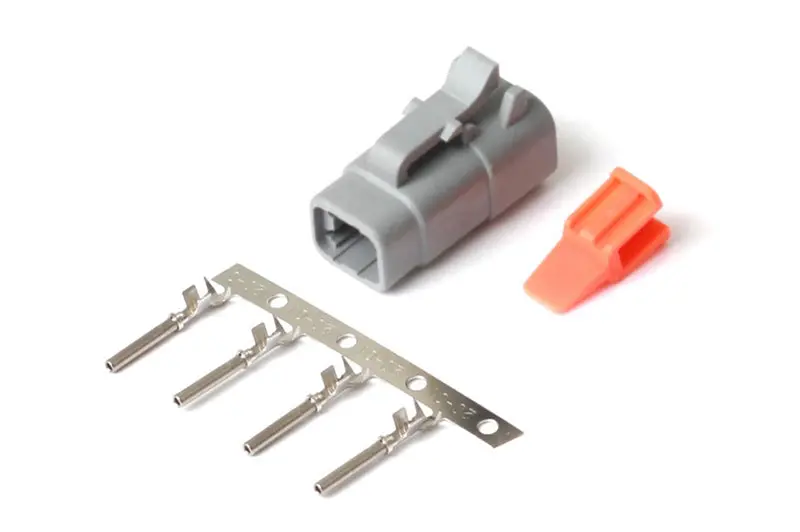 Haltech Deutsch Dtm-4 Male Connector – 7.5 Amp Plug With Pins (Dtm Series) 1