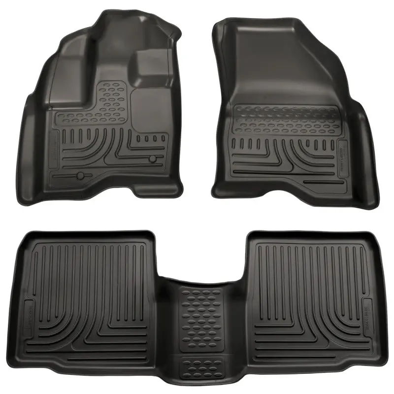 Husky Liners Weatherbeater Floor Liner Combo For 2010–2013 Ford Taurus – Black 1