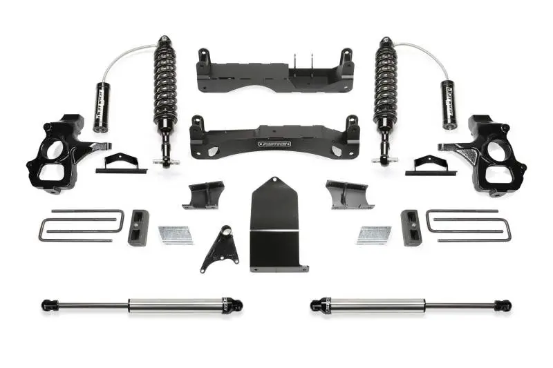 Fabtech 4-Inch Lift Kit For 2014–2018 Gm C/K1500 With Oem Aluminum Upper Control Arms – Includes 2.5-Inch Dual-Adjustable Front Coilovers And 2.25-Inch Rear Shocks 1